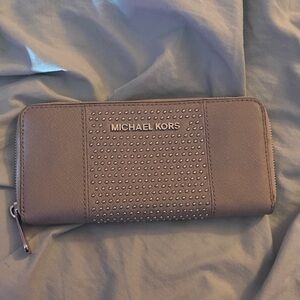 Michael Kors Studded Zip Wallet